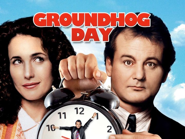Phil Connors pictured in the Groundhog Day Film Cover